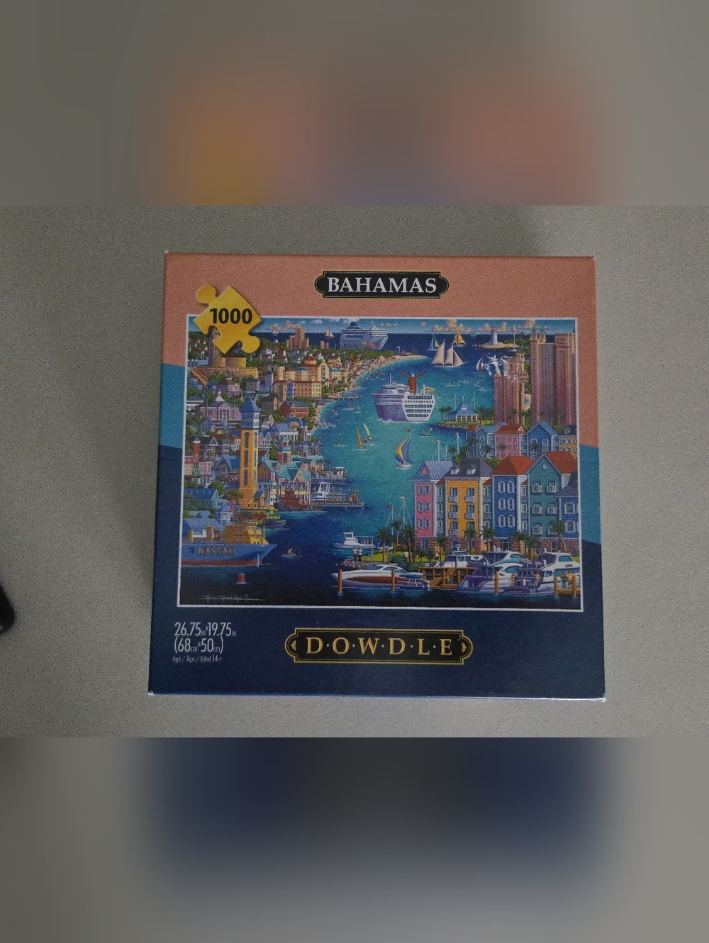 Bahamas 1000-Piece Jigsaw Puzzle by Dowdle - Blue & Coral